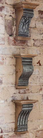 Embossed Tin Molding Wall Sconce
