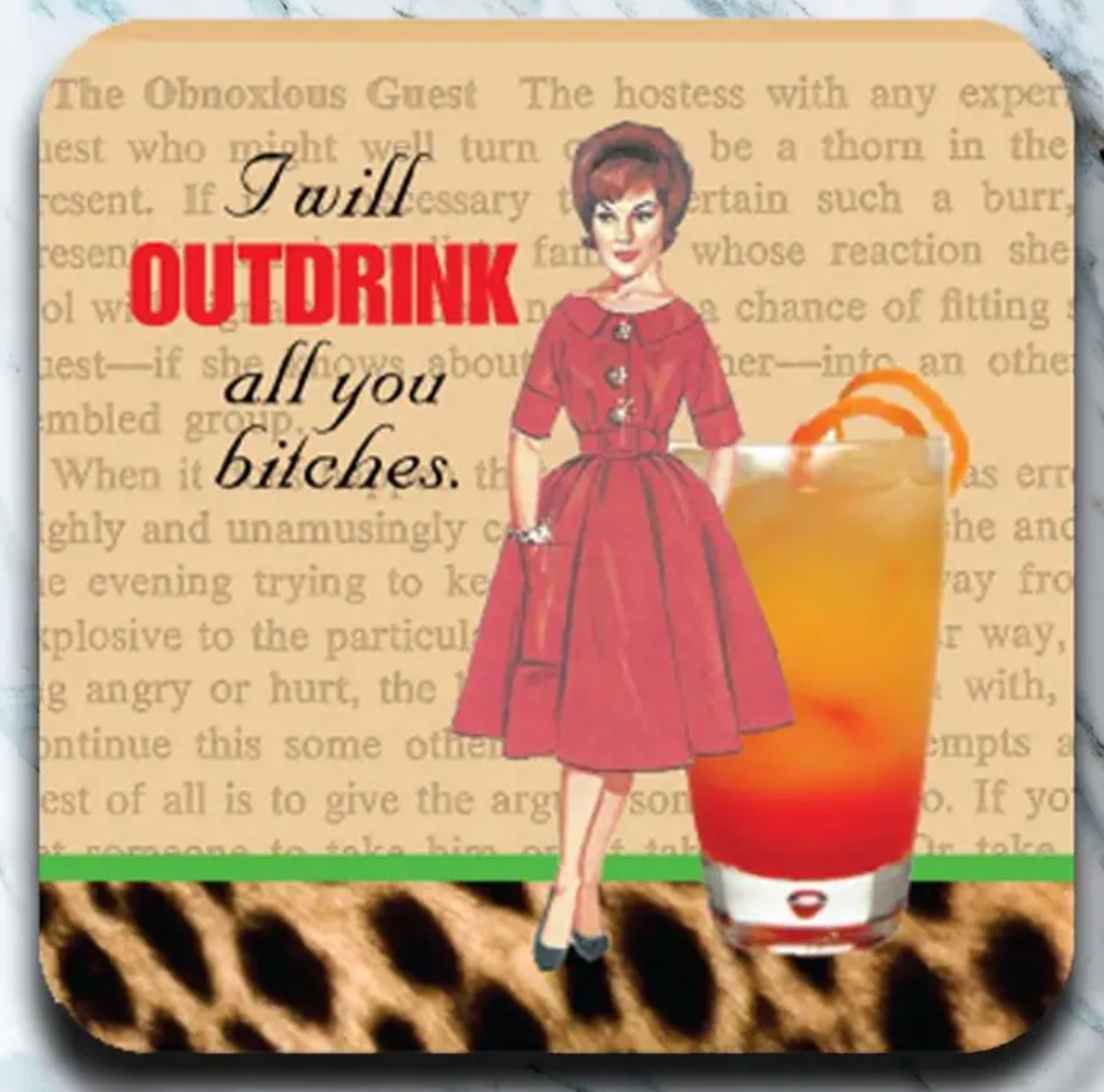 Slightly Inappropriate Neoprene Coasters