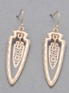 Arrowhead Design Earrings