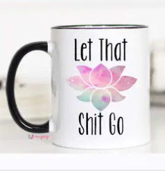 Black Handle Coffee Mug