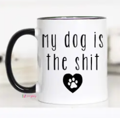 Black Handle Coffee Mug
