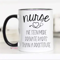 Black Handle Coffee Mug