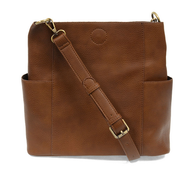 Kayleigh Vegan Leather Side Pocket Bucket Bag