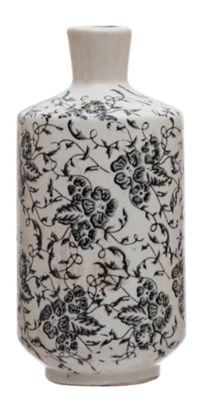 Transferware Pattern Vase