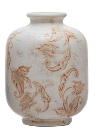 Transferware Pattern Vase