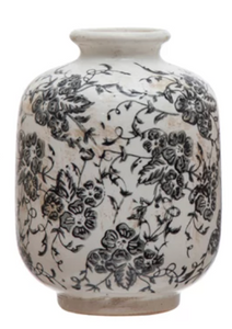 Transferware Pattern Vase