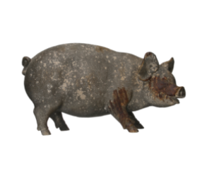 Distressed Magnesia Pig