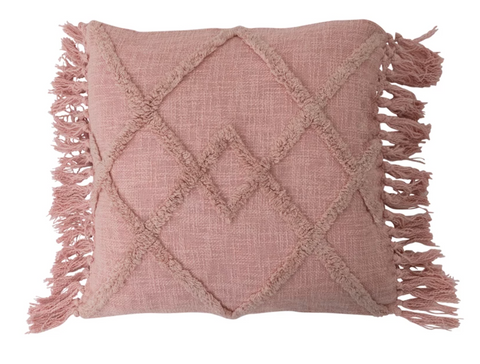 Square Cotton Blend Pillow