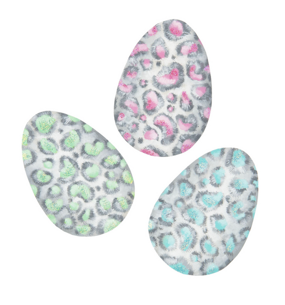 Pastel Leopard Egg Magnets