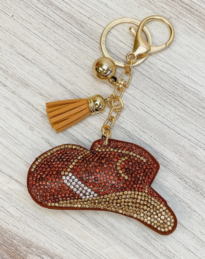 Glitzy Rhinestone Keyring