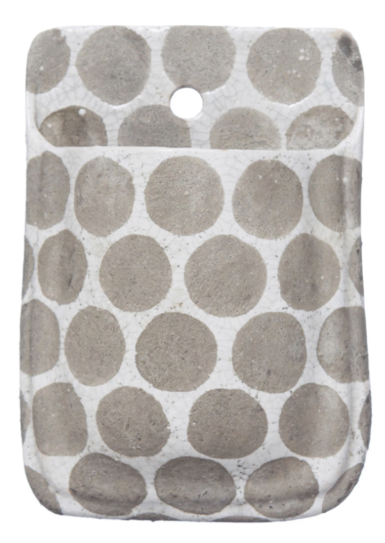 Terra Cotta Wall Planter with Wax Relief Dots