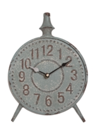 Metal Distressed Clock