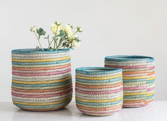 Hand Woven Grass Baskets