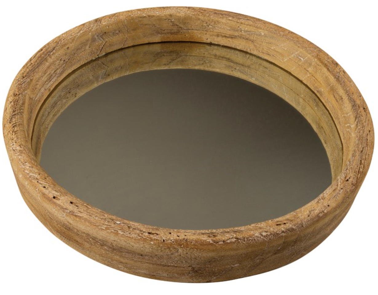 Round Natural Mirror