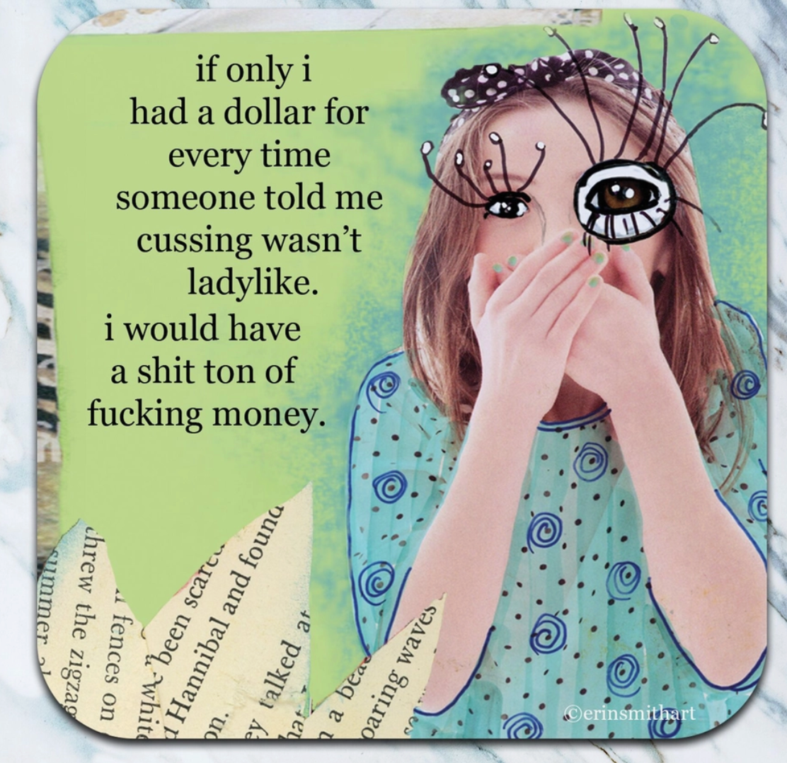 Slightly Inappropriate Neoprene Coasters