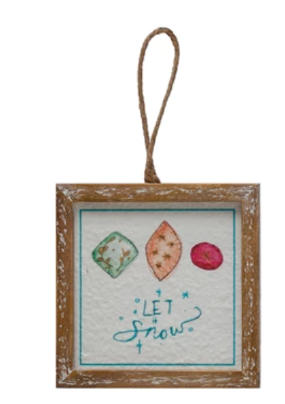 Wood Framed Ornament