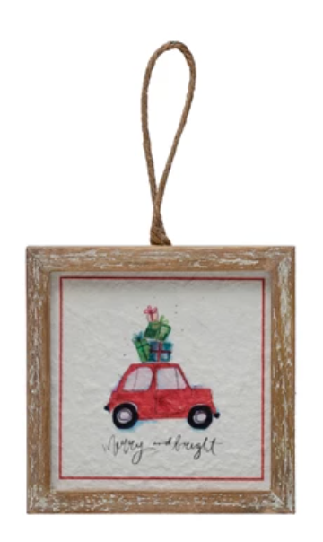Wood Framed Ornament