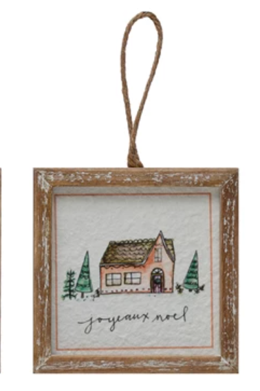 Wood Framed Ornament