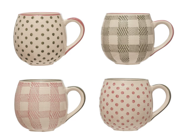 Hand Painted Stoneware Mug