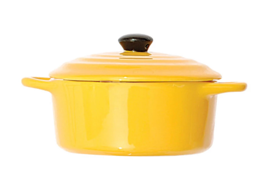 Stoneware Mini Baker with Lid