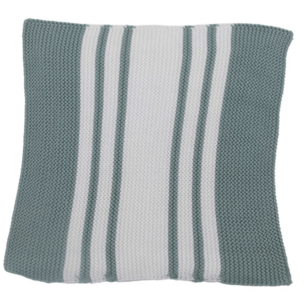Square Cotton Knit Striped Dish Cloths