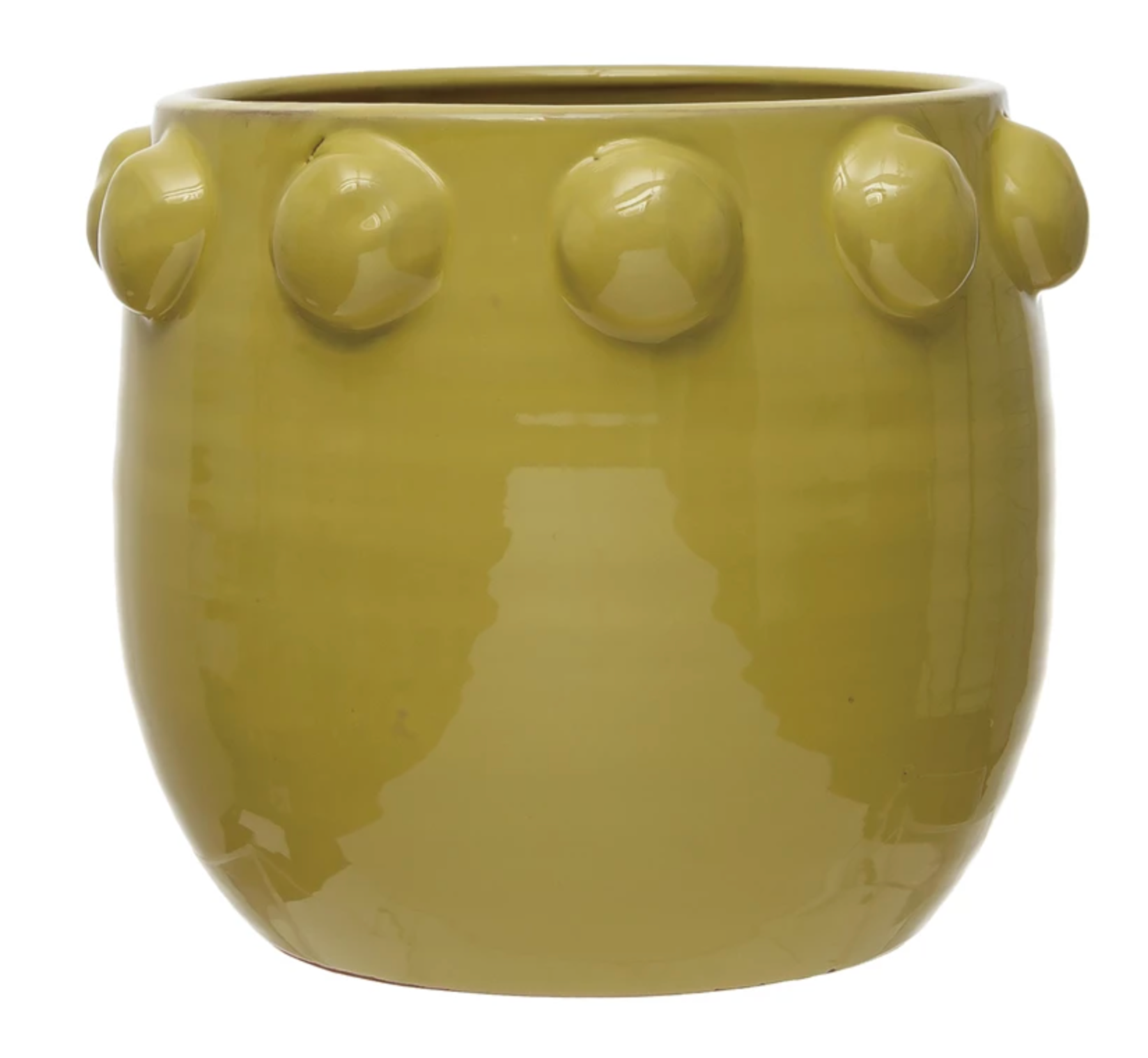 Terracotta Planter with Raised Dots