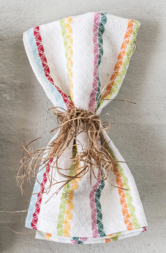 Striped Woven Cotton Napkin