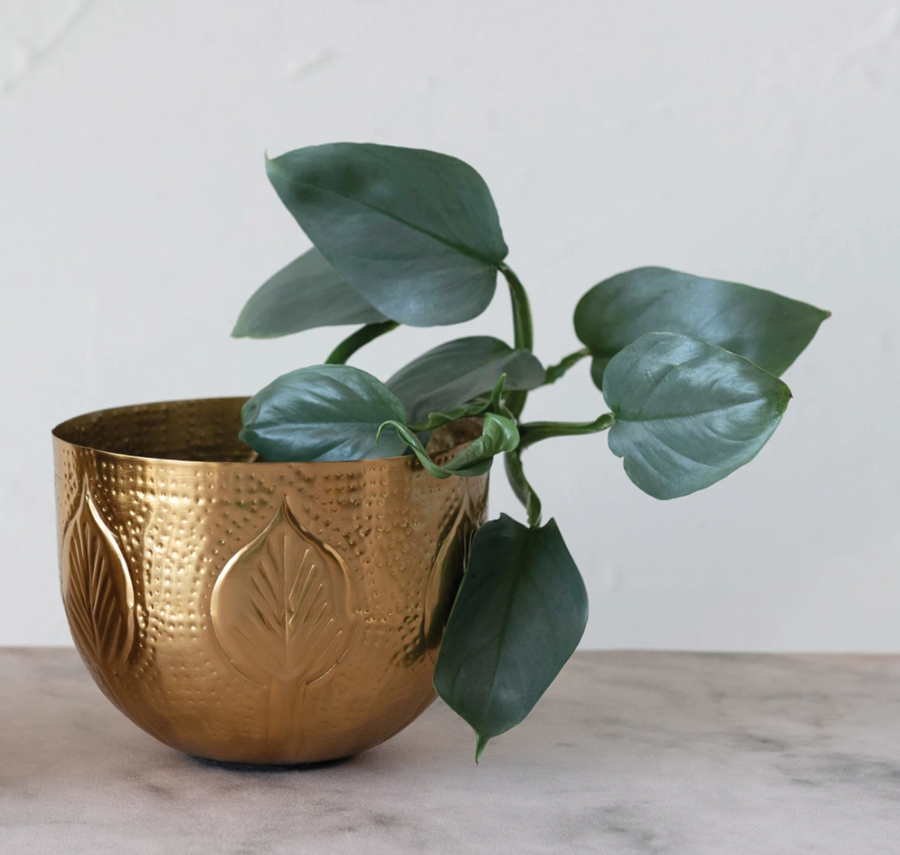 Debossed Metal Planter