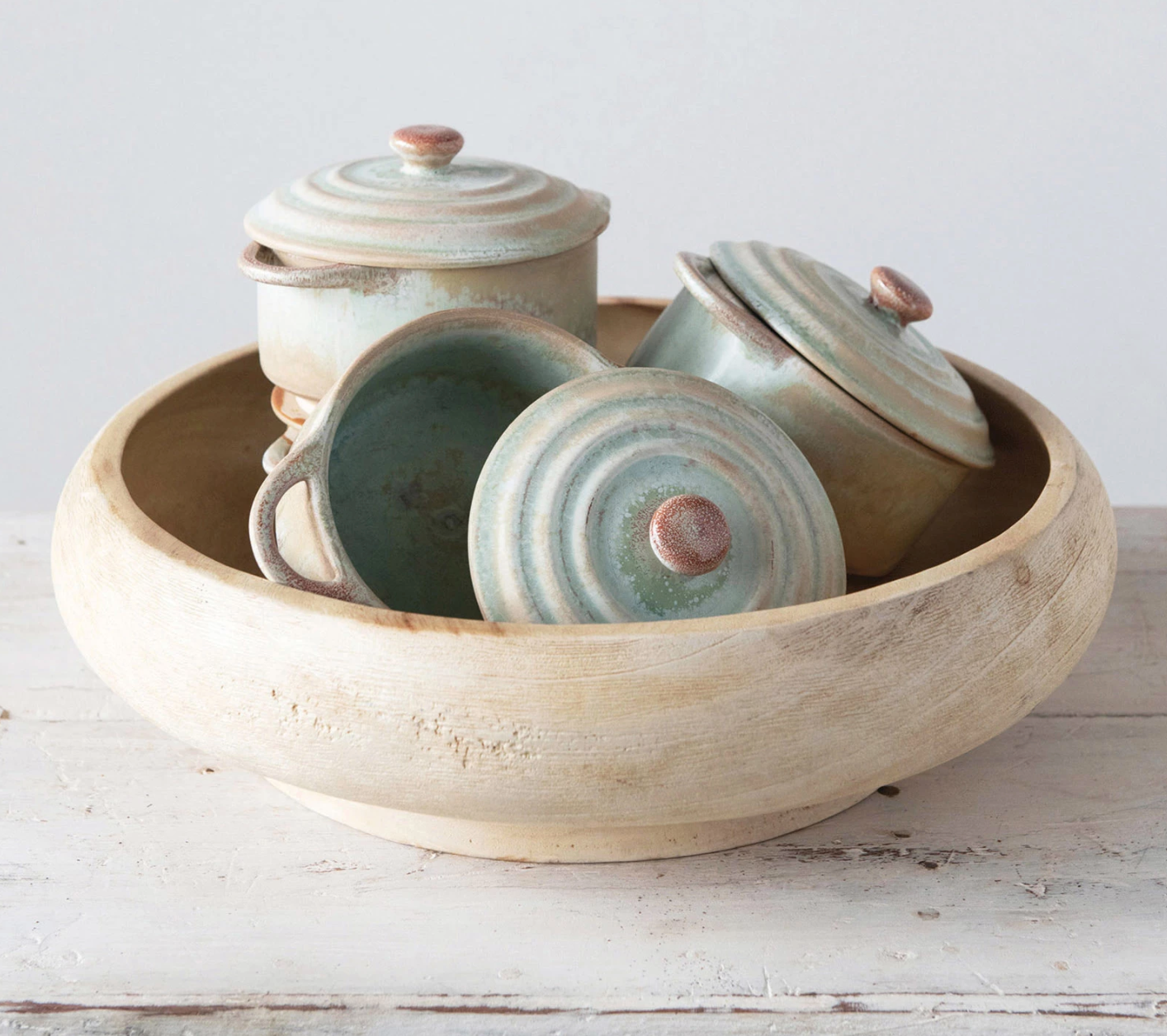 Stoneware Mini Baker with Lid