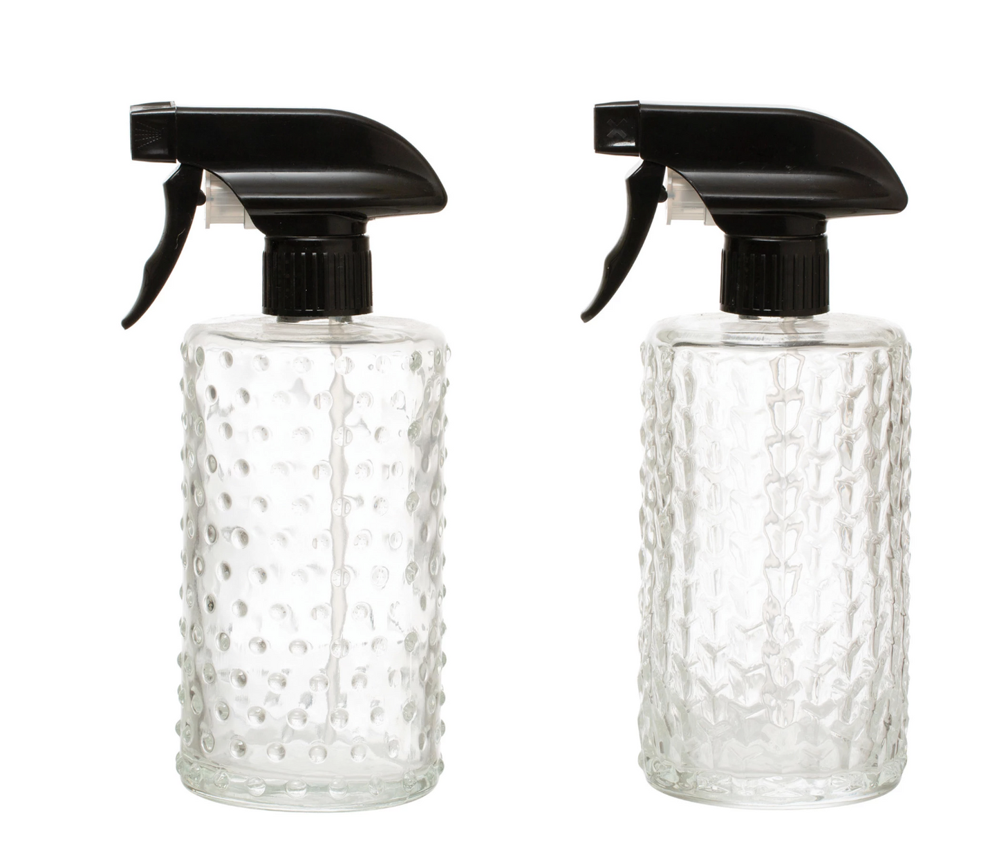 Embossed Glass Spray Bottle