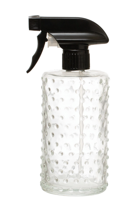 Embossed Glass Spray Bottle