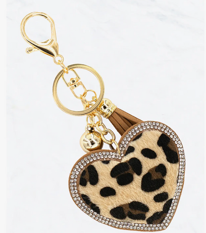 Glitzy Rhinestone Keyring