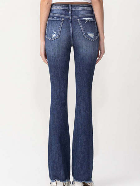 dazzle lovervet high rise flare jeans
