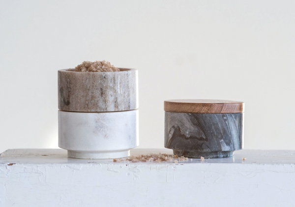 Stacking Pinch Pots with Wood Lid