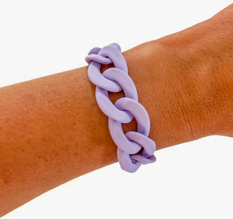 lavender link bracelet