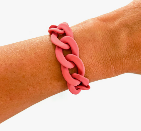 pink link bracelet