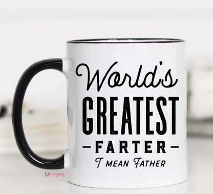 Black Handle Coffee Mug