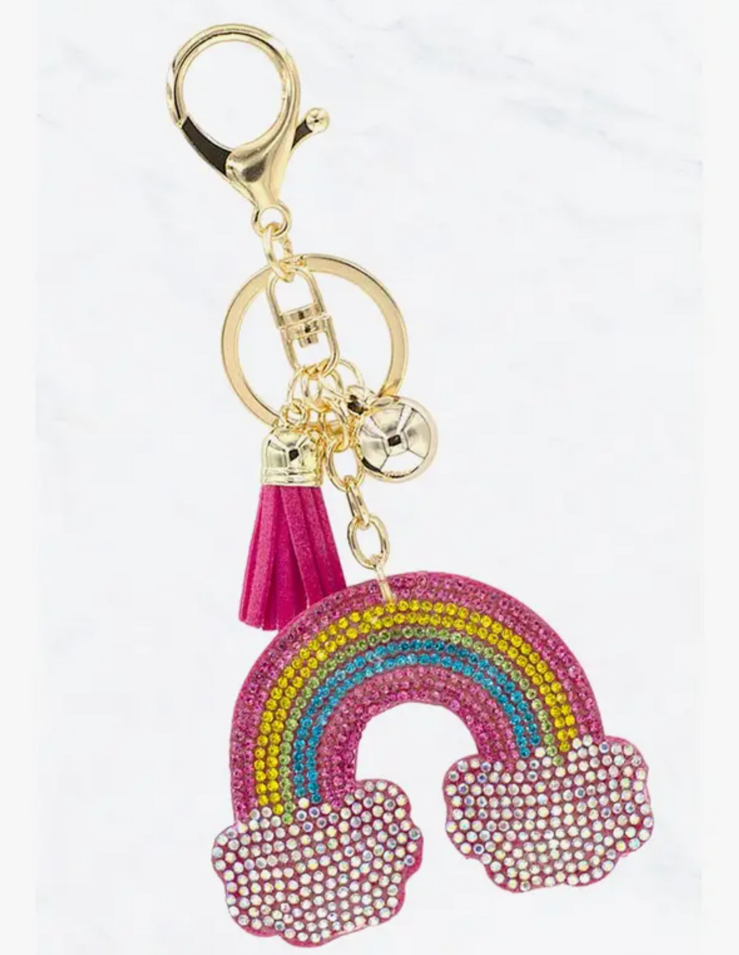 Glitzy Rhinestone Keyring
