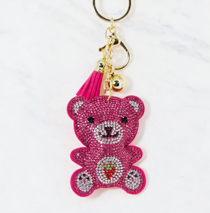 Glitzy Rhinestone Keyring