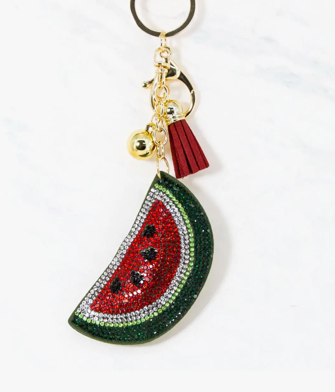 Glitzy Rhinestone Keyring
