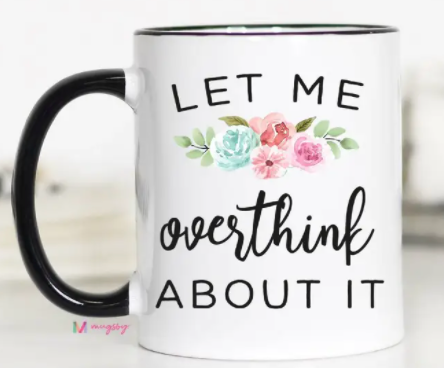 Black Handle Coffee Mug