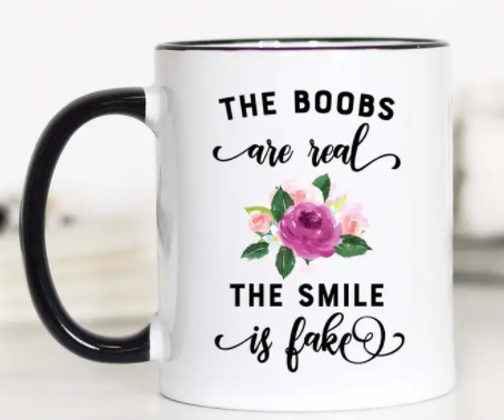 Black Handle Coffee Mug