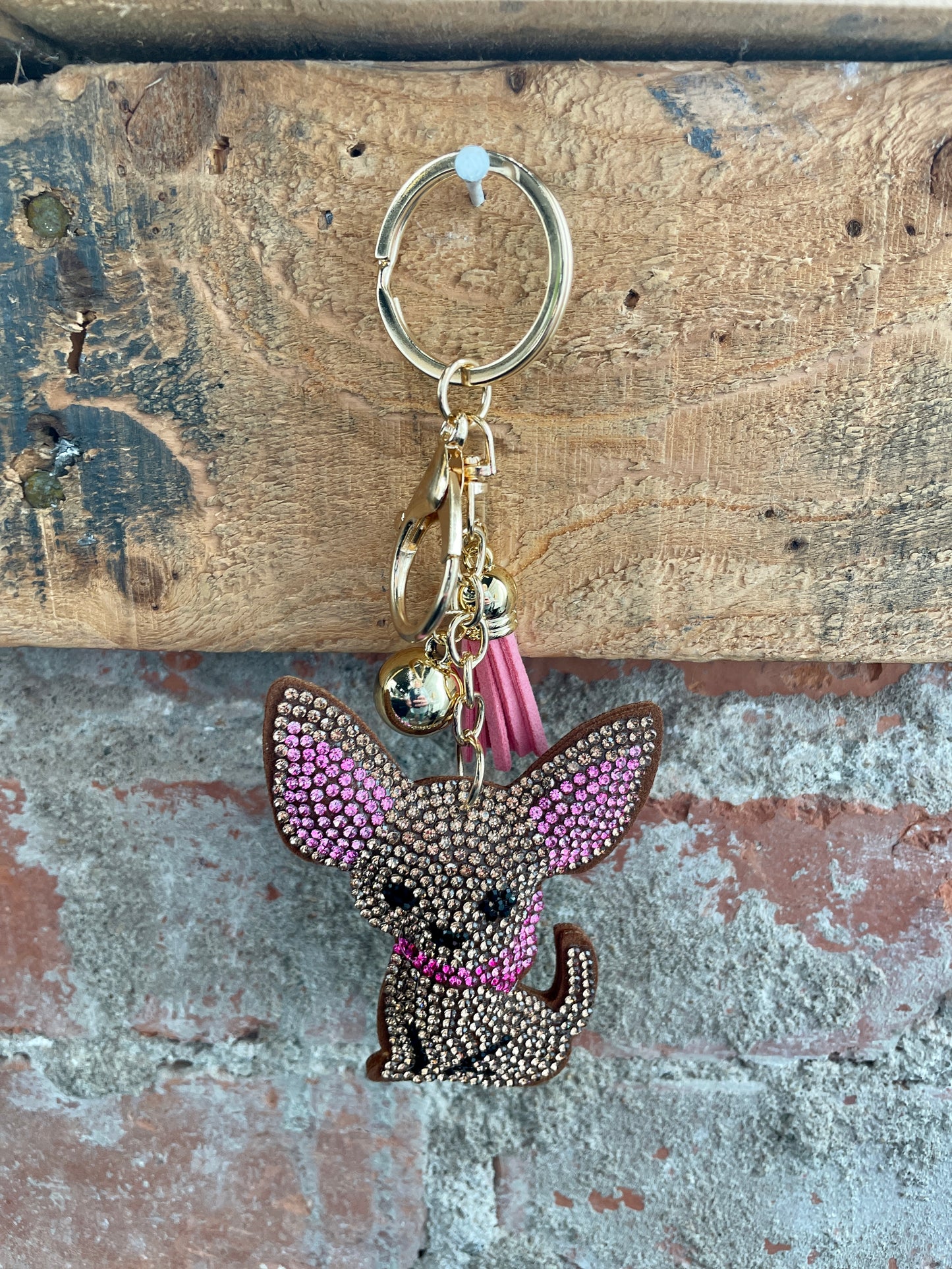 Glitzy Rhinestone Keyring
