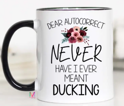 Black Handle Coffee Mug