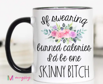 Black Handle Coffee Mug