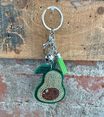 Glitzy Rhinestone Keyring