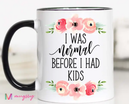 Black Handle Coffee Mug