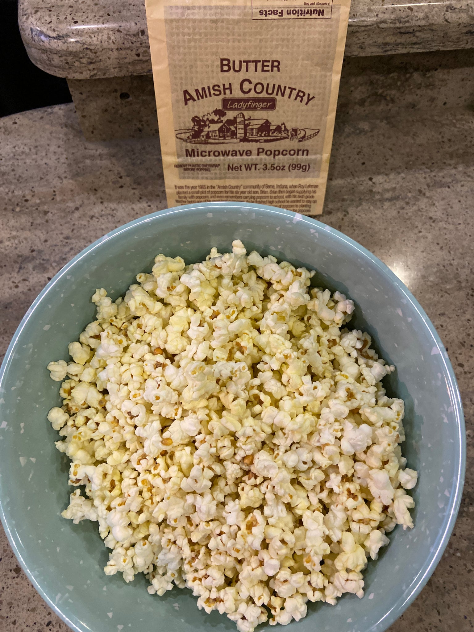 Ladyfinger Butter Microwave Popcorn
