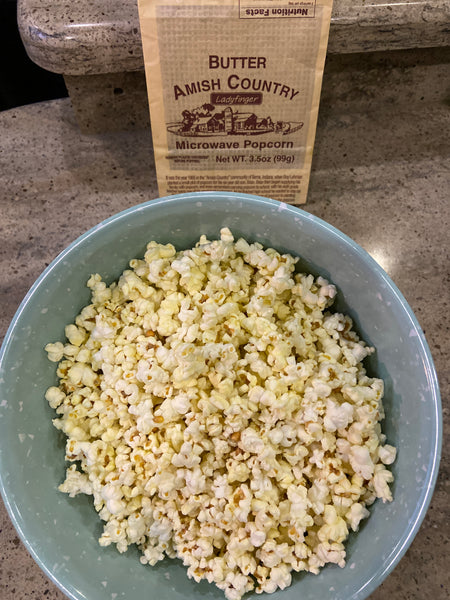 Ladyfinger Butter Microwave Popcorn